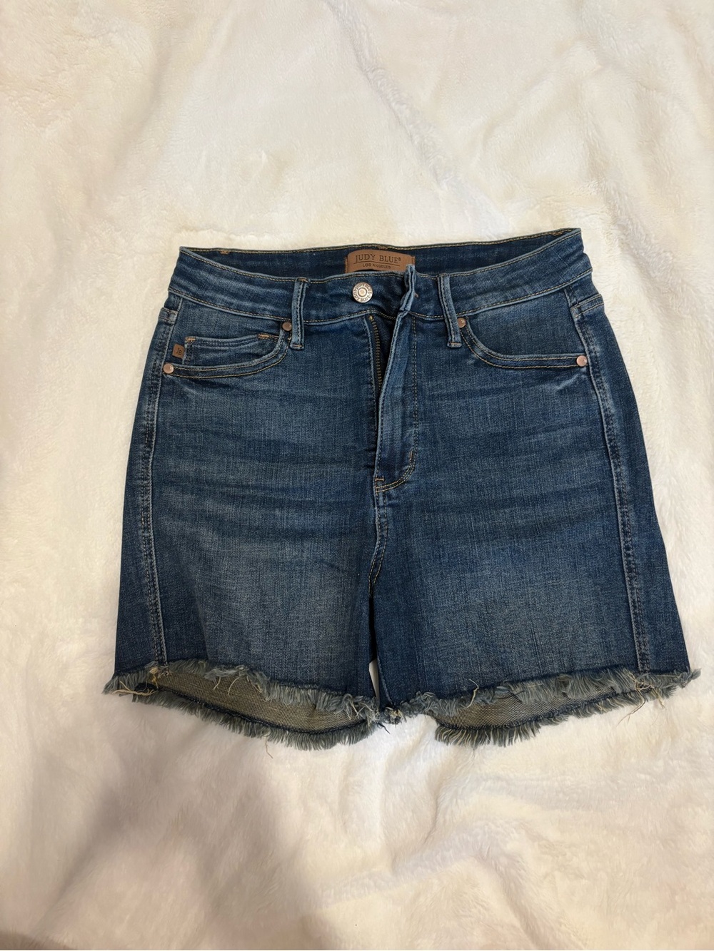 Judy Blue Frayed Hem Denim Shorts